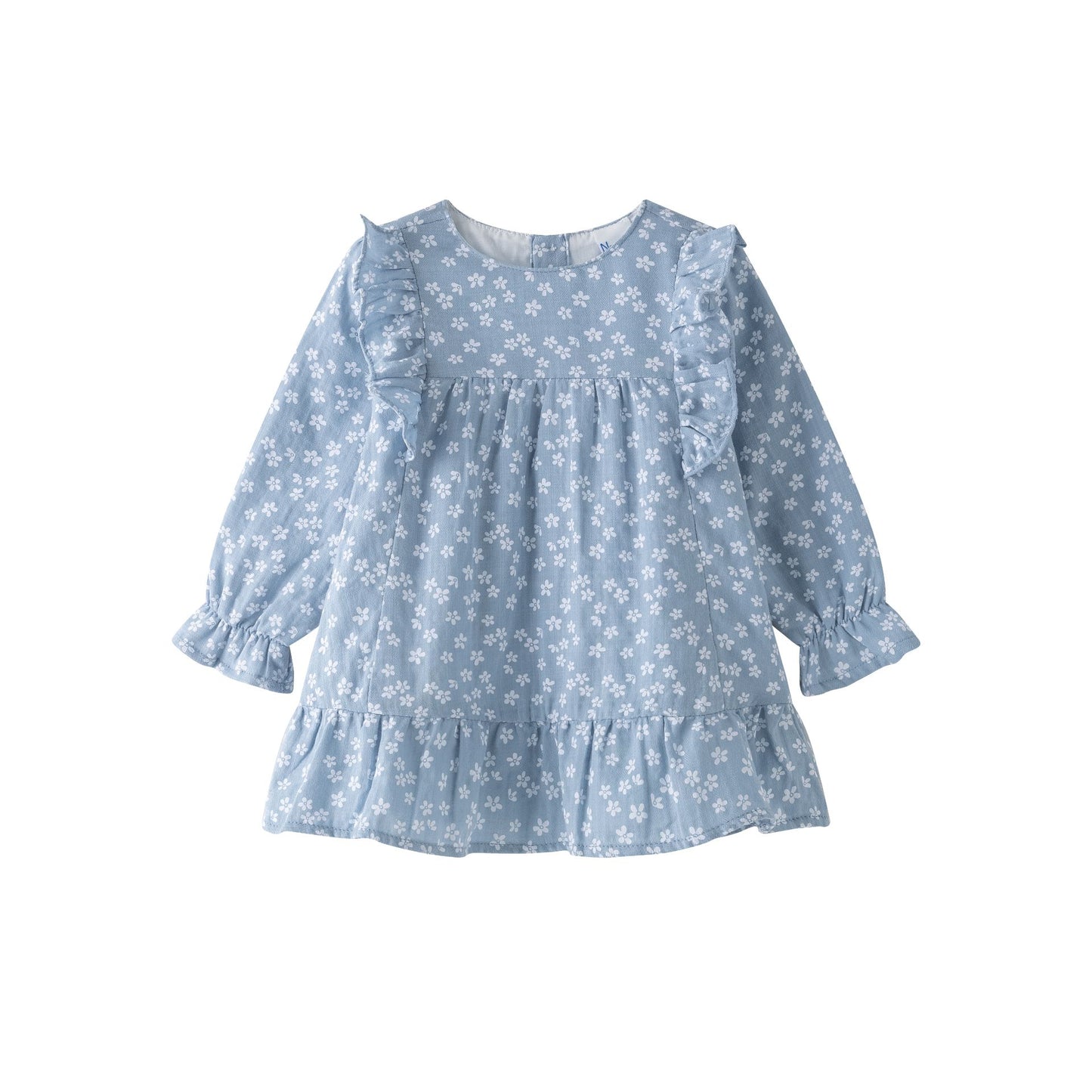 VESTIDO FLOR AZUL