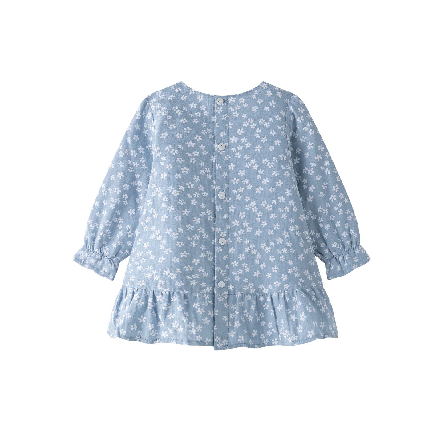 VESTIDO FLOR AZUL