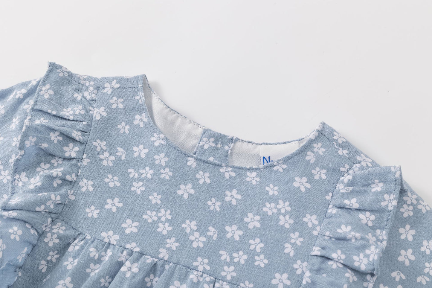 VESTIDO FLOR AZUL