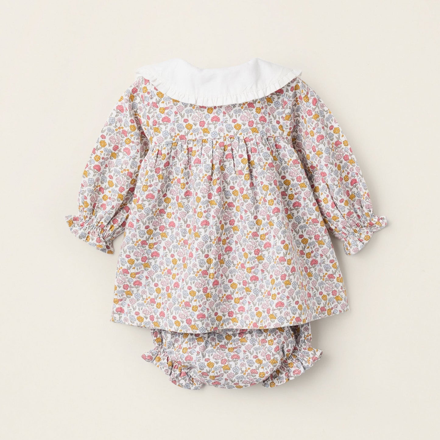 VESTIDO + CUBREPAÑAL FLORAL