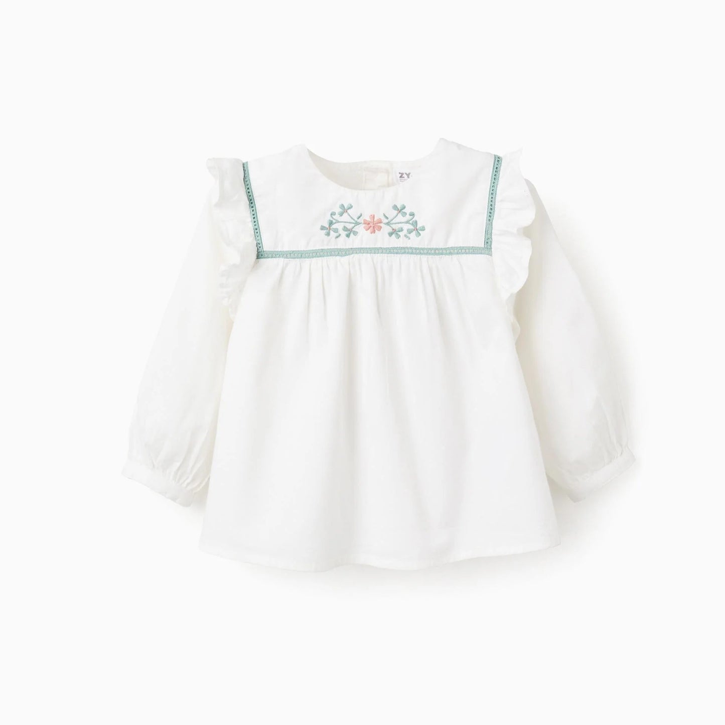 CAMISA FLOR BORDADA