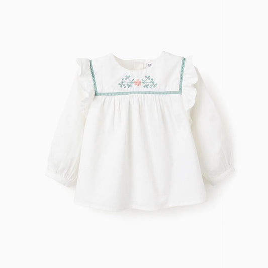 CAMISA FLOR BORDADA