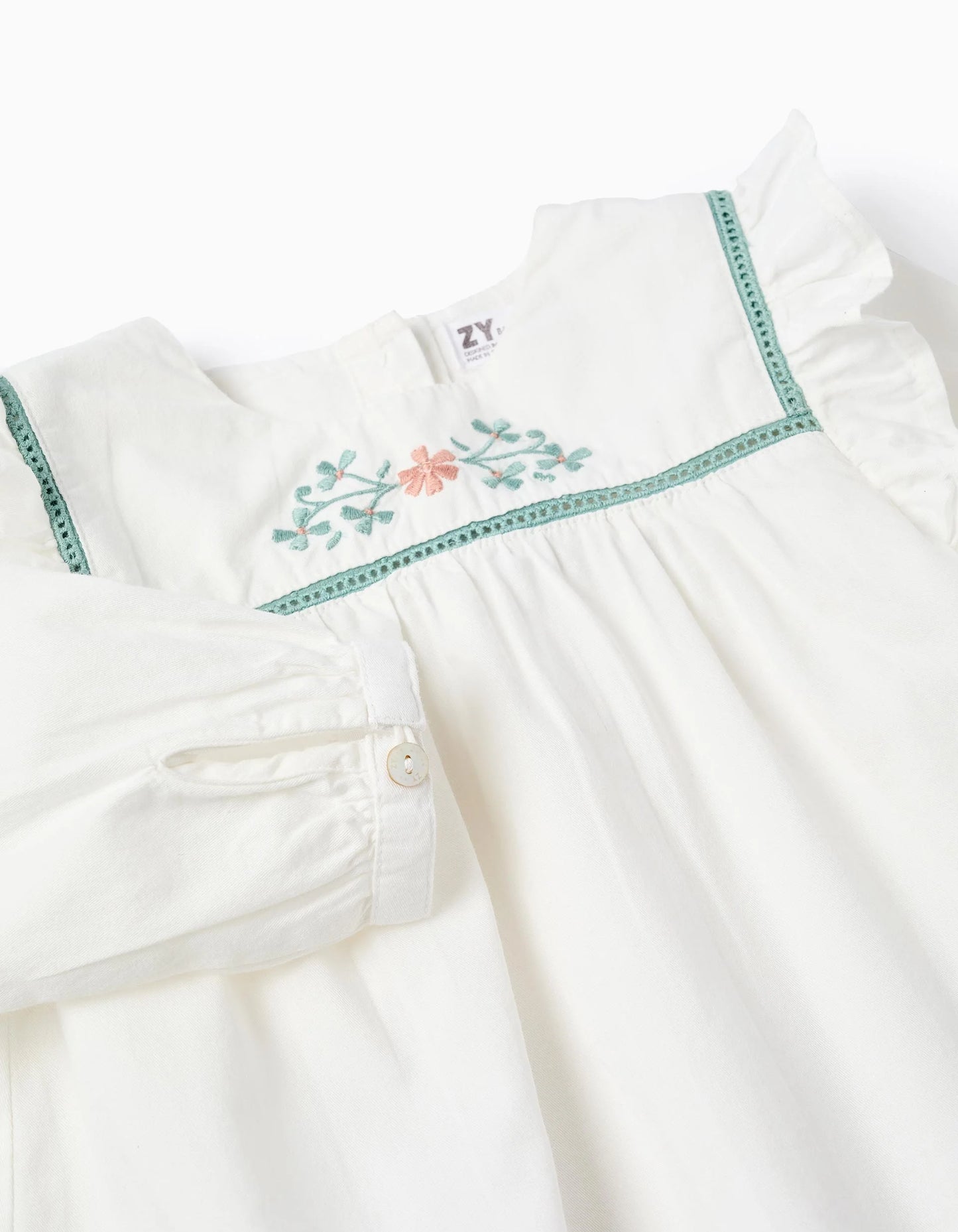 CAMISA FLOR BORDADA
