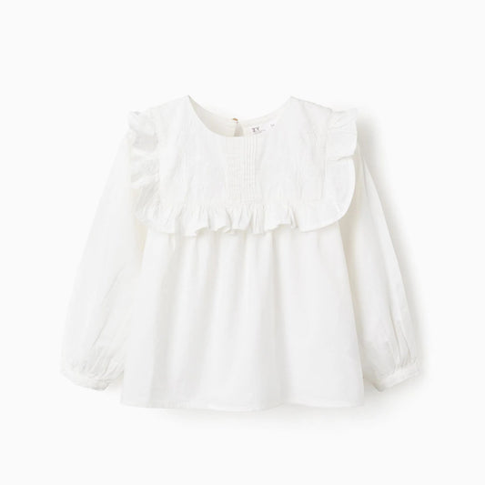 BLUSA ALGODÓN Y BORDADOS