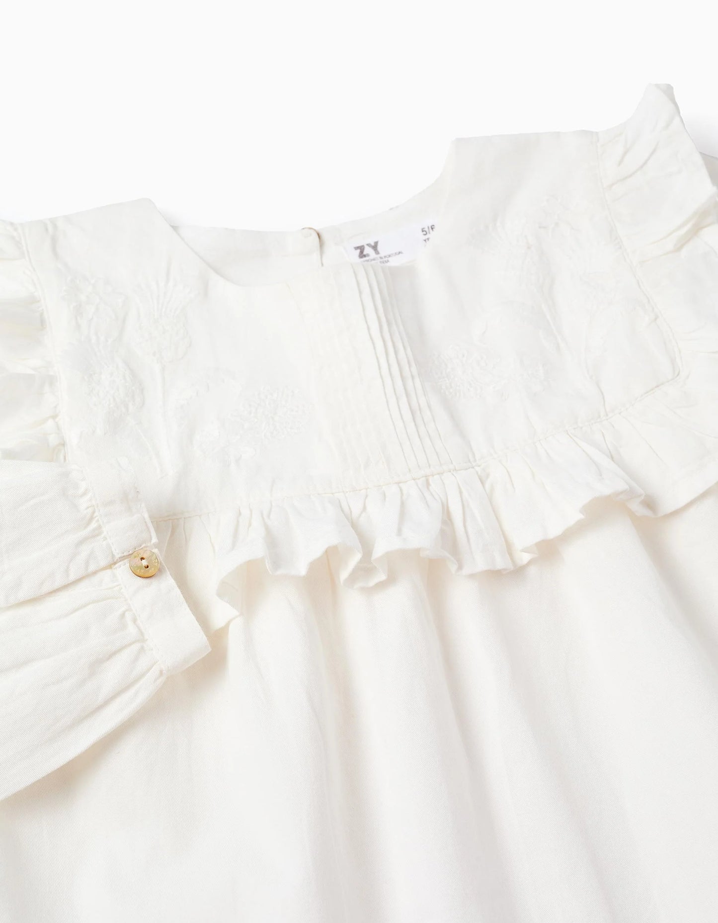 BLUSA ALGODÓN Y BORDADOS