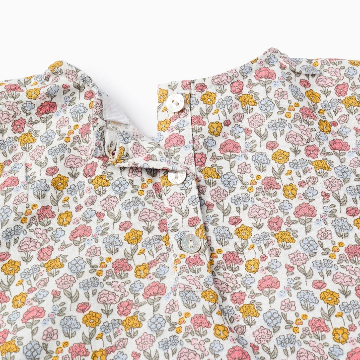 BLUSA FLORAL OCRE