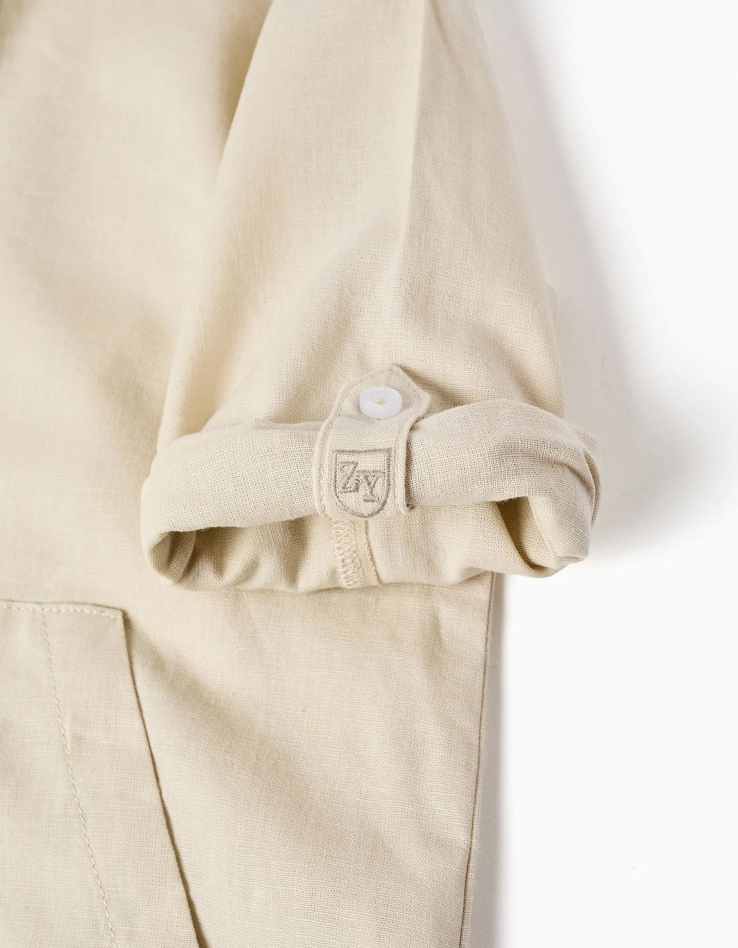 CAMISA NIÑO BEIGE