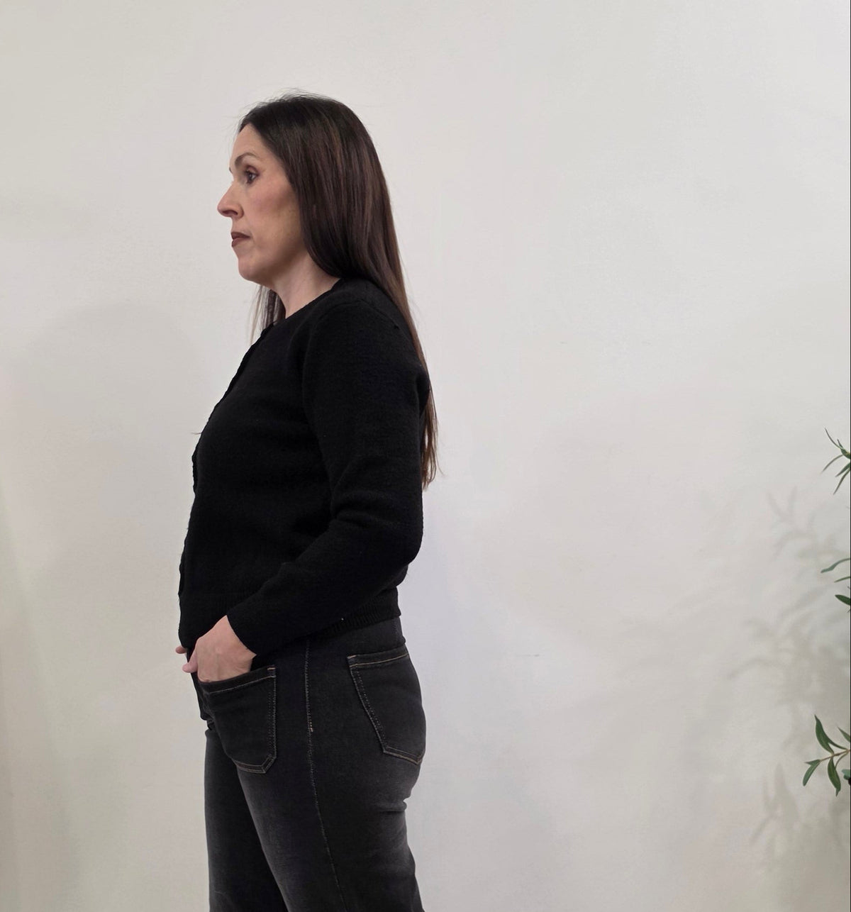 CHAQUETA BOTÓN NEGRO