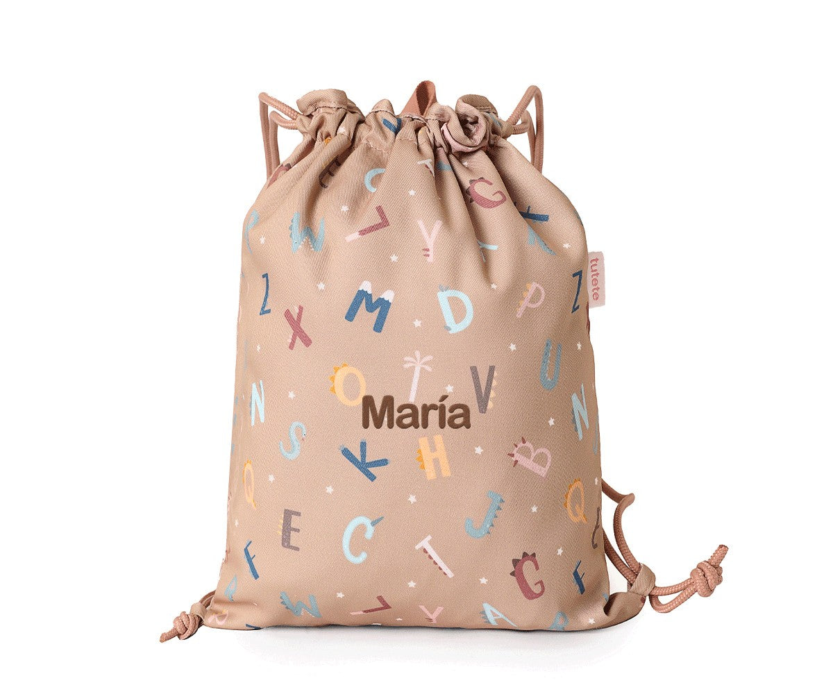 MOCHILA SACO LETTERS