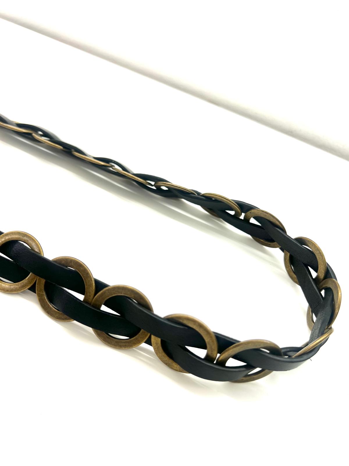 CINTURÓN METAL NEGRO
