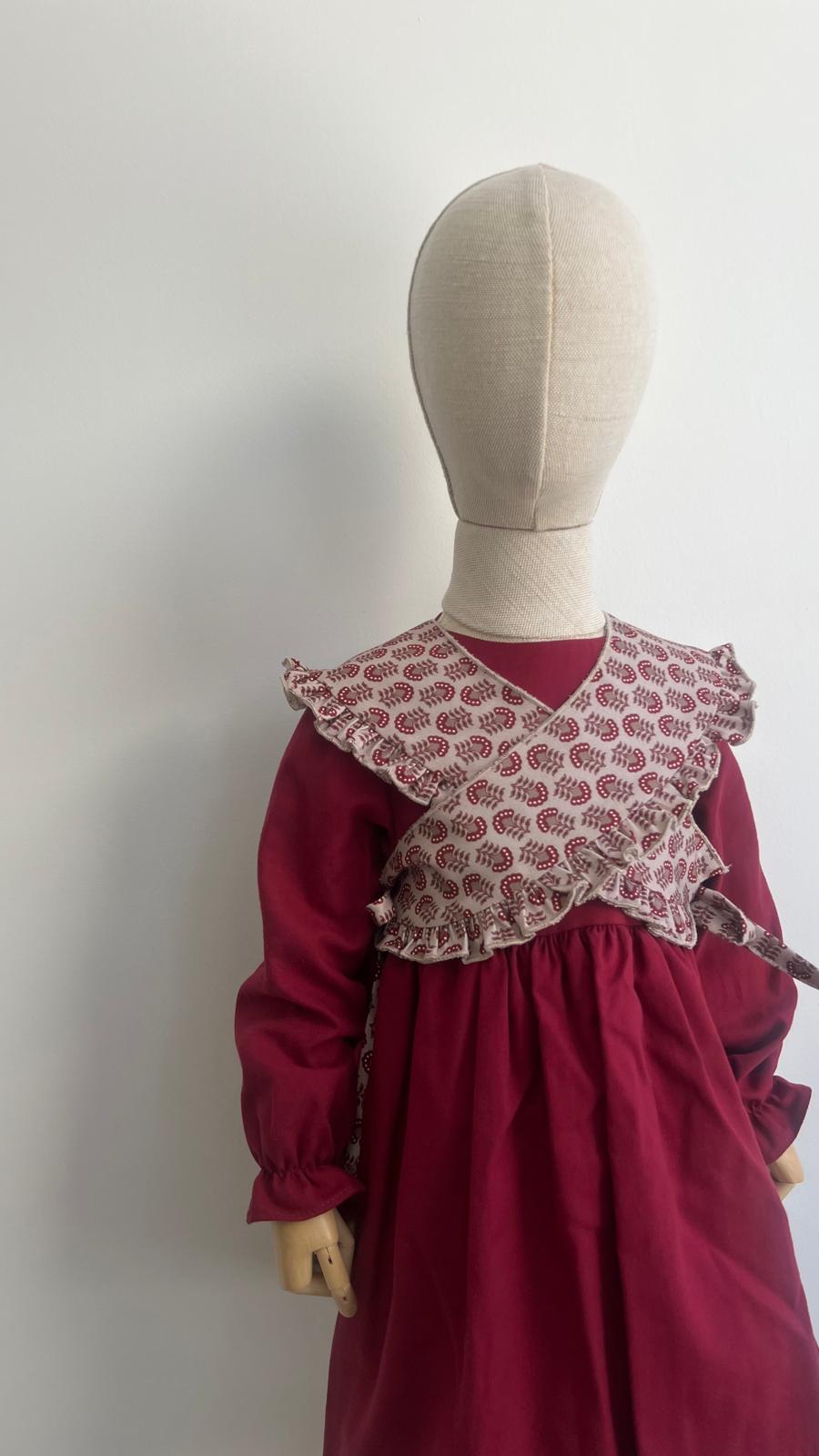 VESTIDO BURDEOS