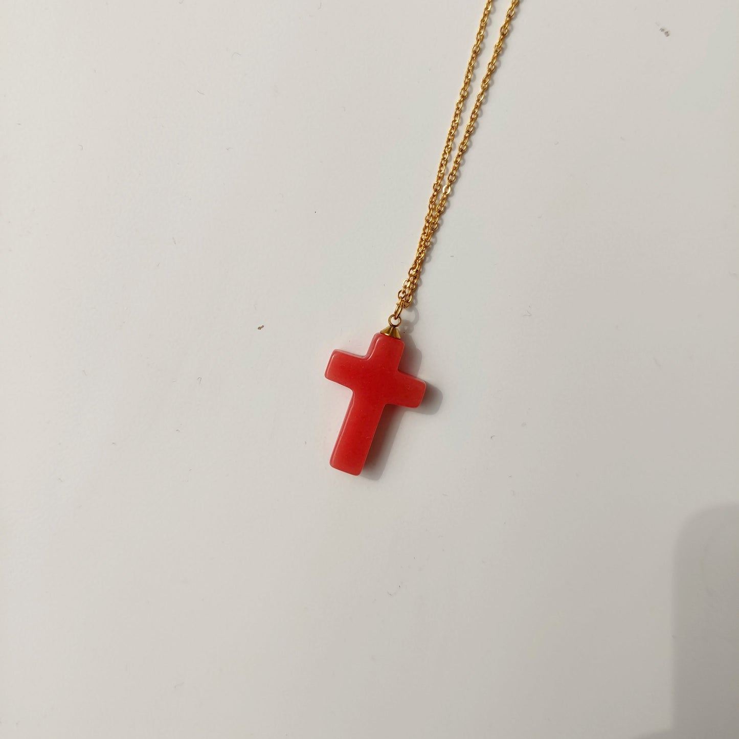 COLLAR CRUZ CORAL