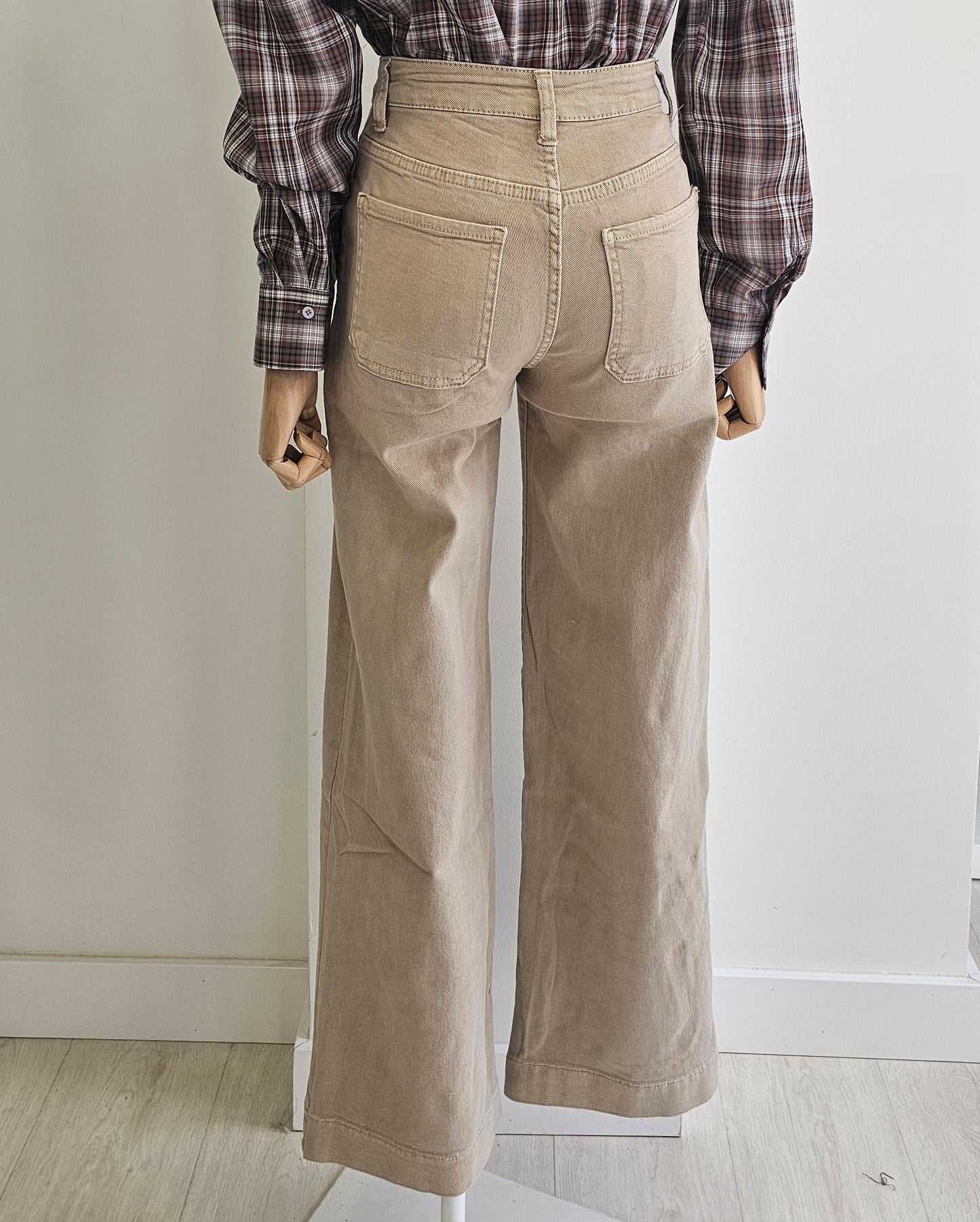 PANTALÓN BEIG TRENZADO
