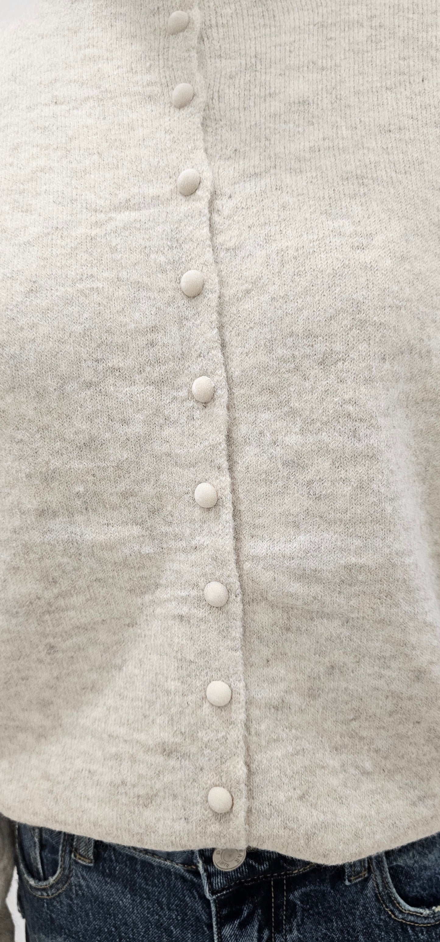 JERSEY BOTÓN BEIGE