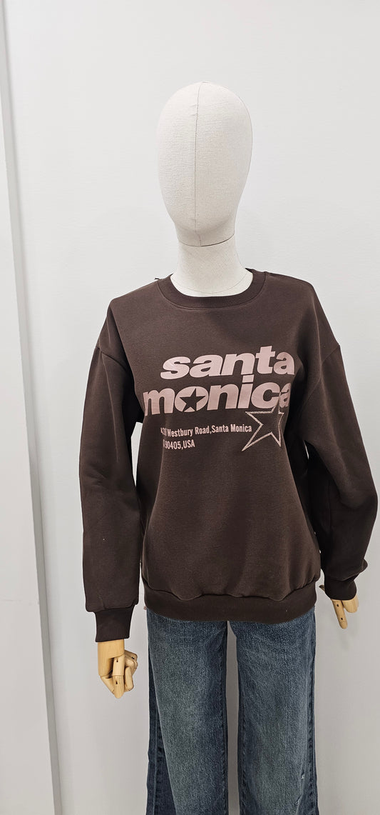 SUDADERA SANTA MÓNICA CHOCO