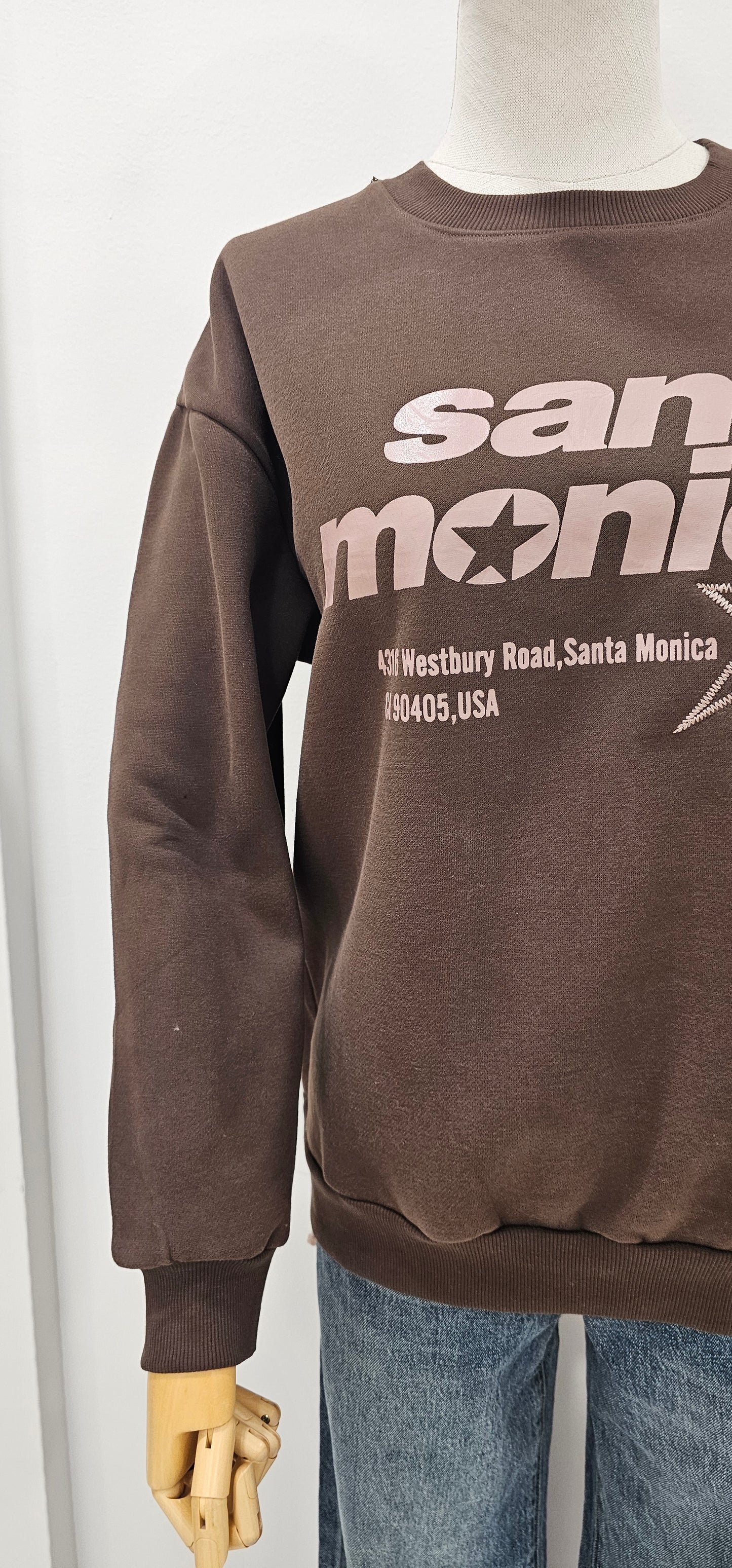 SUDADERA SANTA MÓNICA CHOCO