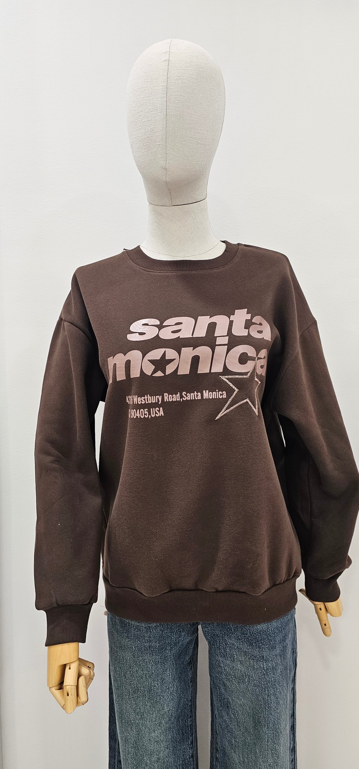 SUDADERA SANTA MÓNICA CHOCO