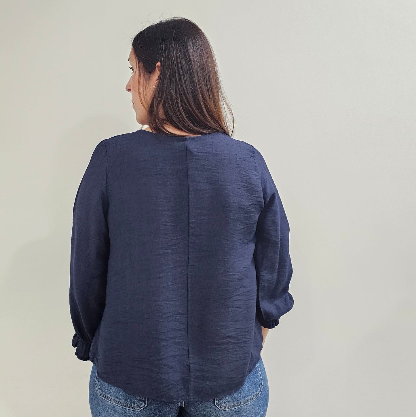 BLUSA CRUZADA MARINO