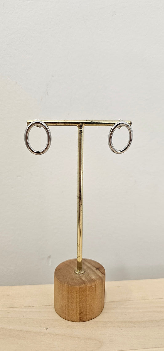 PENDIENTES CIRCULAR PLATA