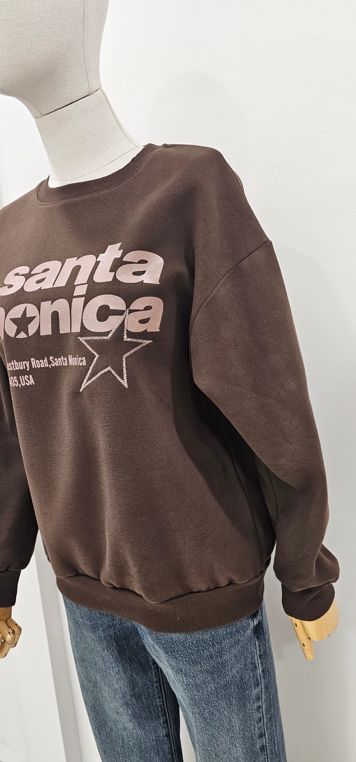SUDADERA SANTA MÓNICA CHOCO