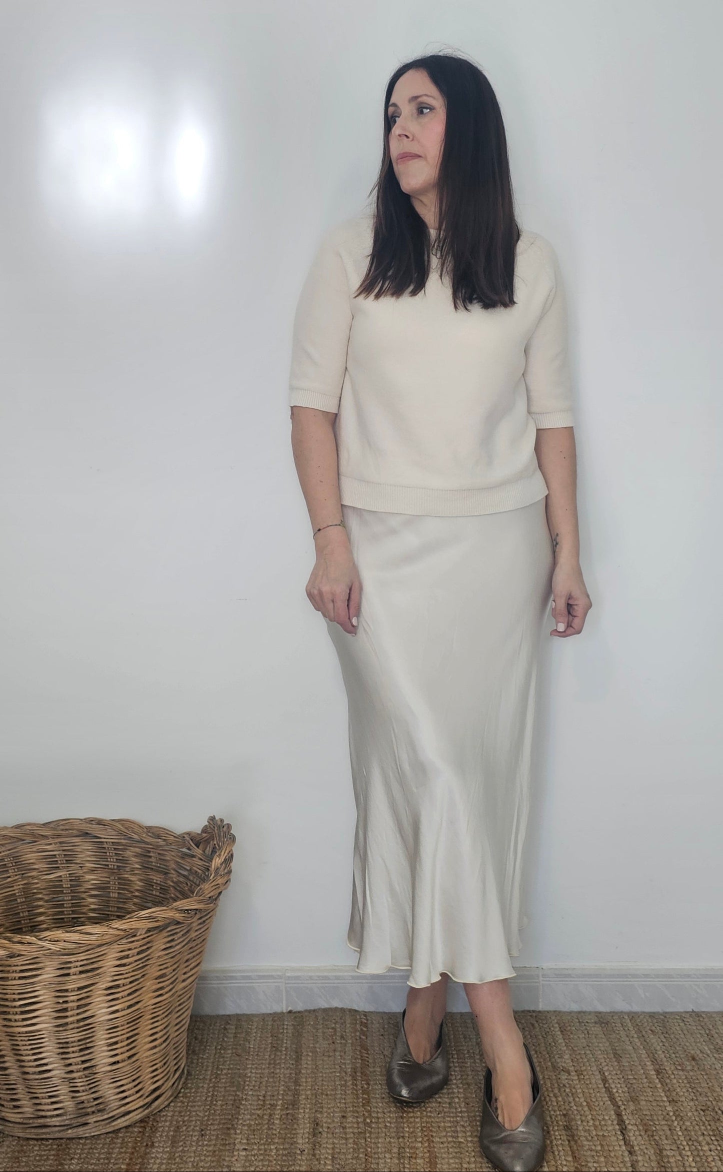 FALDA SATINADA