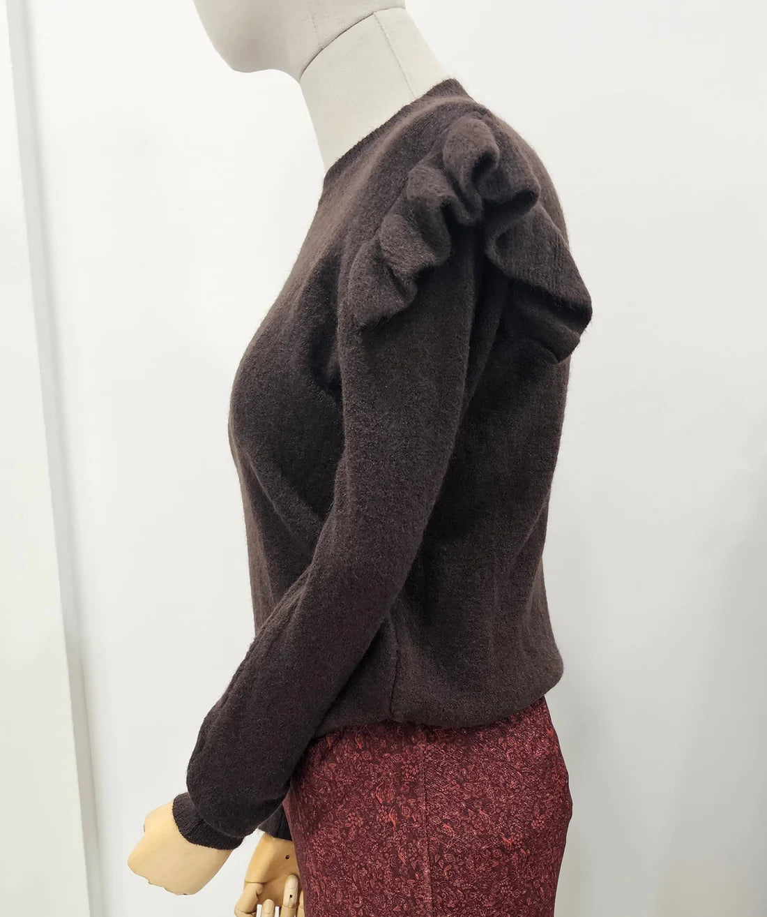JERSEY VOLANTE CHOCOLATE