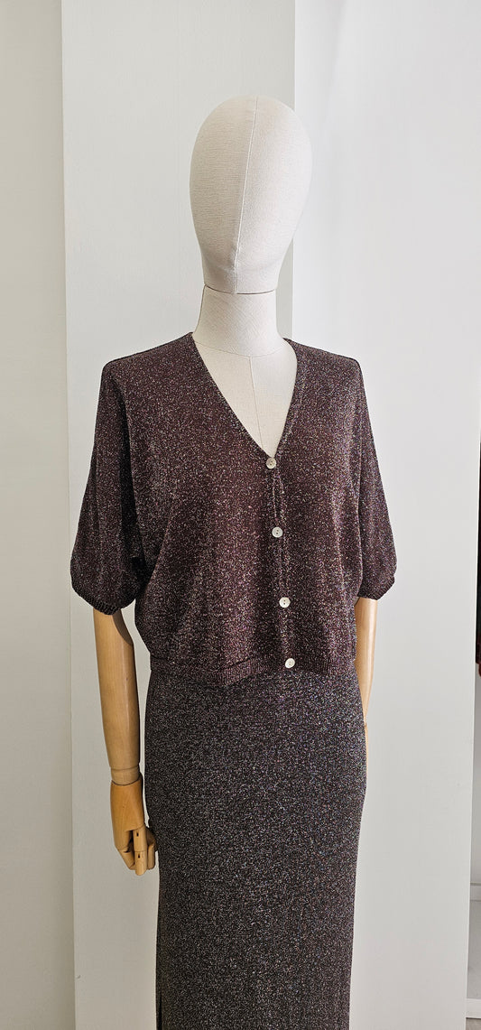 CONJUNTO LUREX CHOCOLATE
