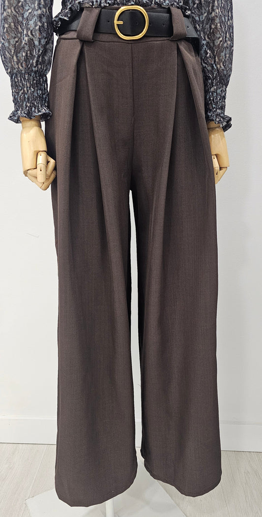 PANTALÓN SILKEN CHOCO