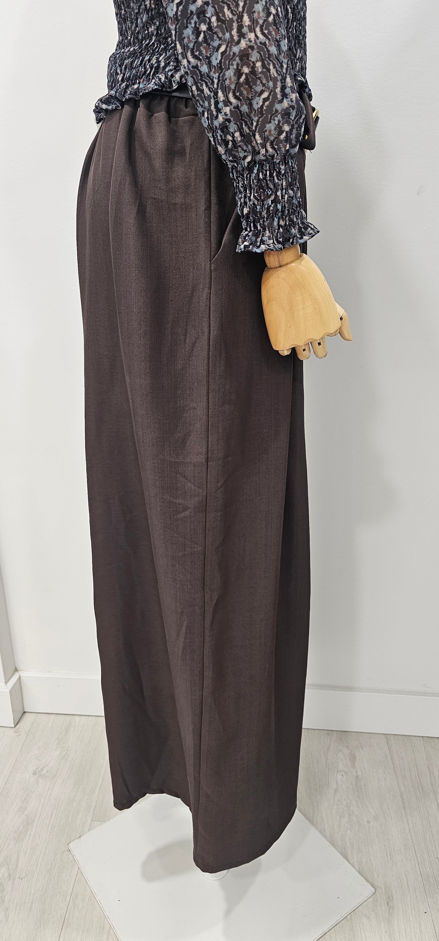 PANTALÓN SILKEN CHOCO