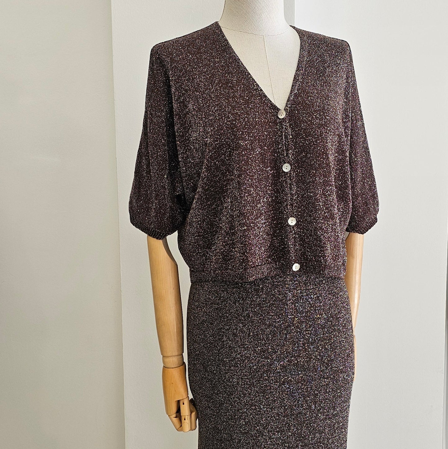 CONJUNTO LUREX CHOCOLATE
