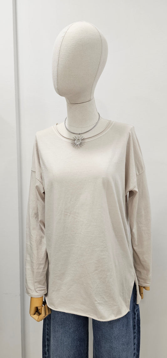 CAMISETA BÁSICA BEIGE