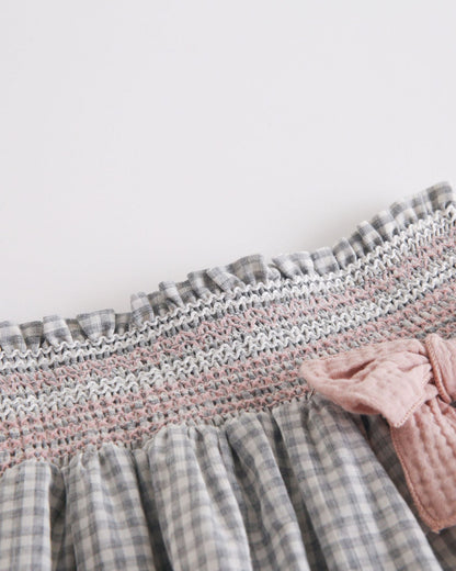 FALDA VICHY GRIS