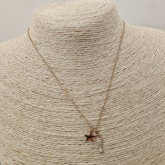 COLLAR PEZ ESTRELLA BEIGE