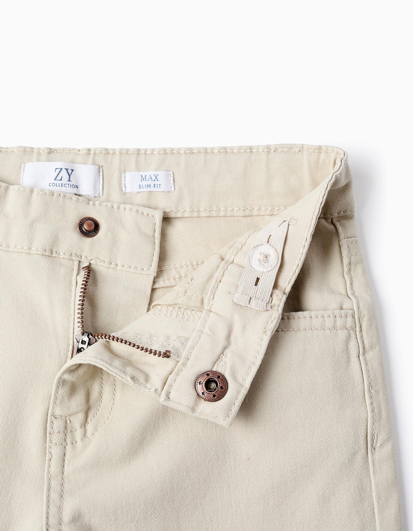 PANTALÓN SLIM FIT BEIGE