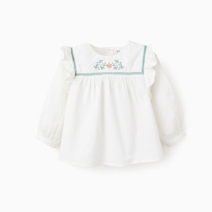 CAMISA FLOR BORDADA