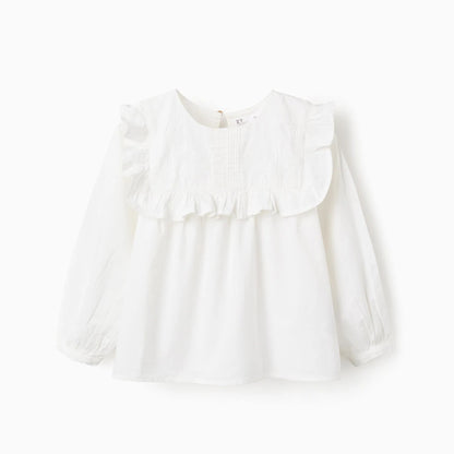 BLUSA ALGODÓN Y BORDADOS