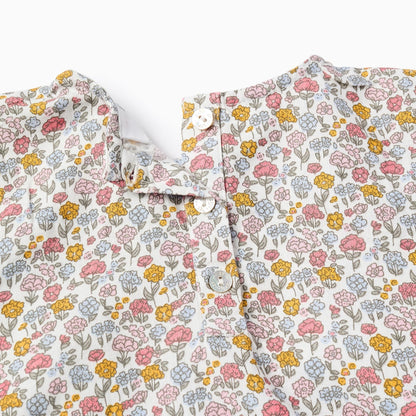 BLUSA FLORAL OCRE