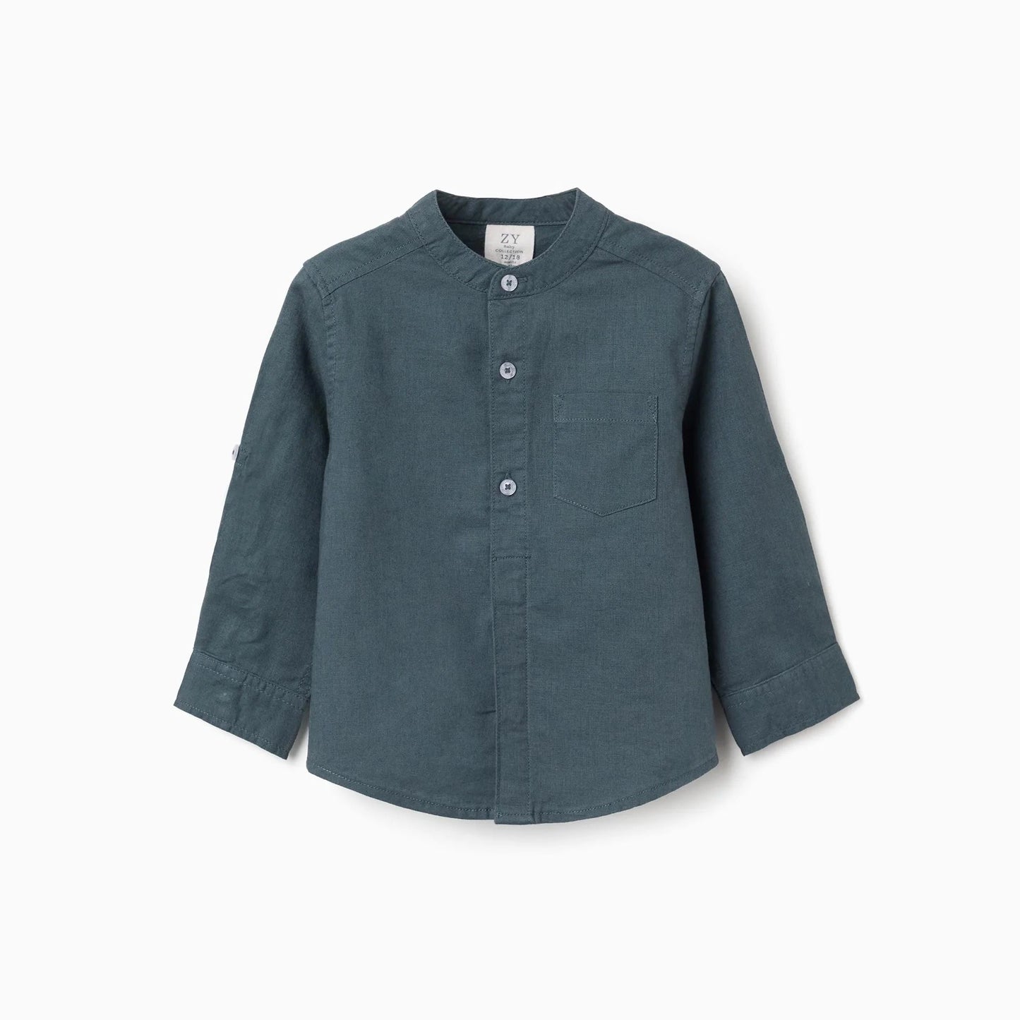 CAMISA LINO BEBE PETRÓLEO