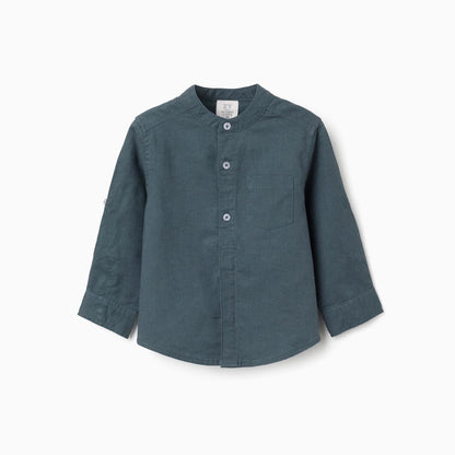CAMISA LINO BEBE PETRÓLEO