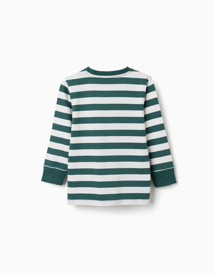CAMISETA VERDE RAYAS