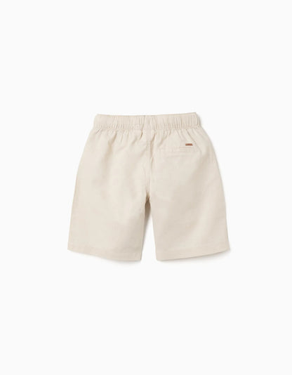 BERMUDAS LINO BEIGE
