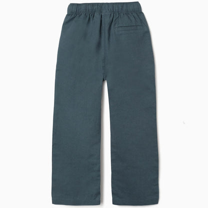 PANTALÓN LINO PETRÓLEO