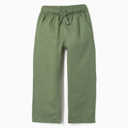PANTALÓN LINO CAQUI