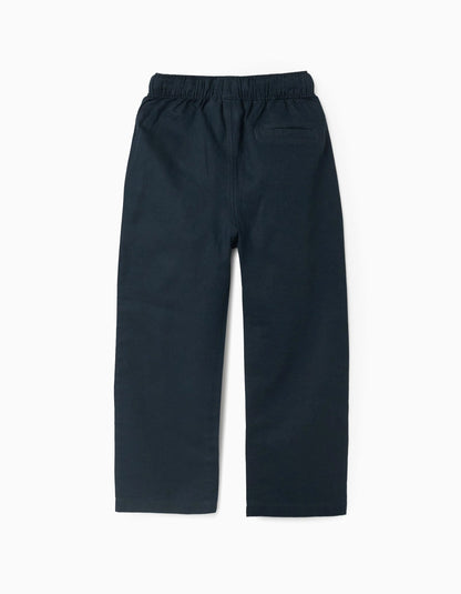 PANTALÓN LINO MARINO