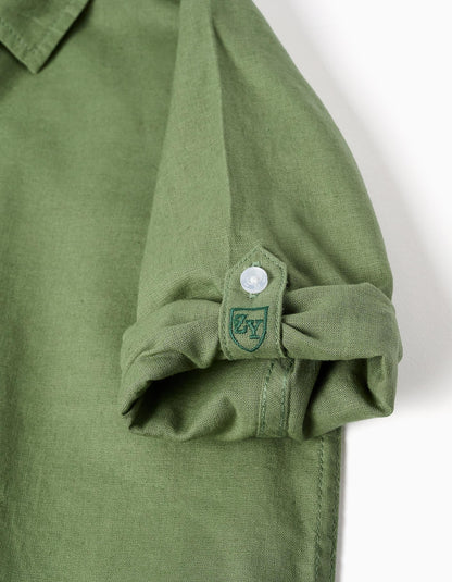 CAMISA LINO VERDE