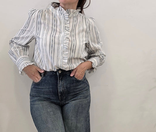CAMISA NAVAJO BLANCO
