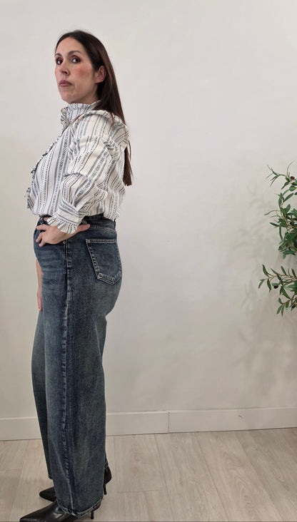CAMISA NAVAJO BLANCO