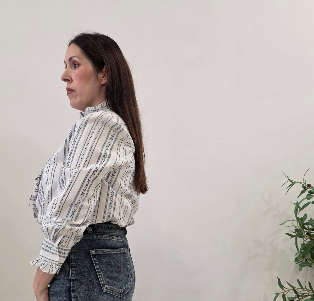 CAMISA NAVAJO BLANCO