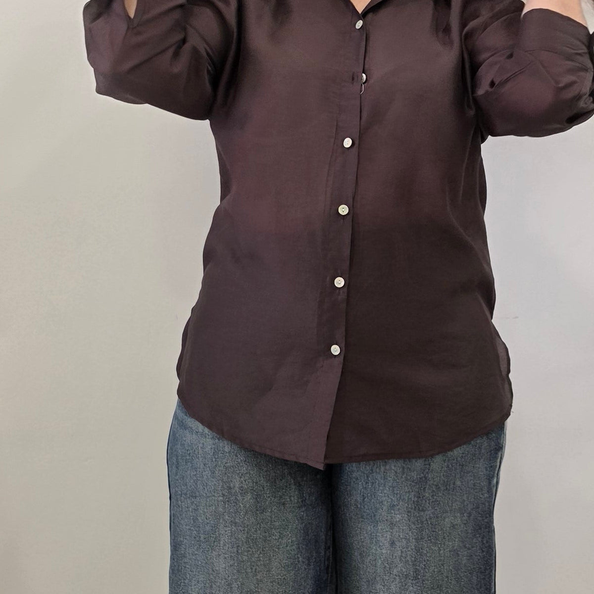 CAMISA ISABEL CHOCOLATE