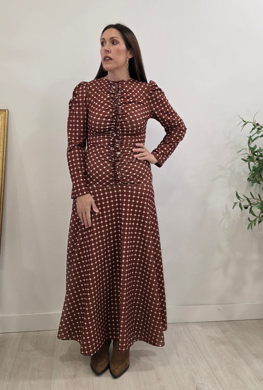 VESTIDO CUADROS CALDERO